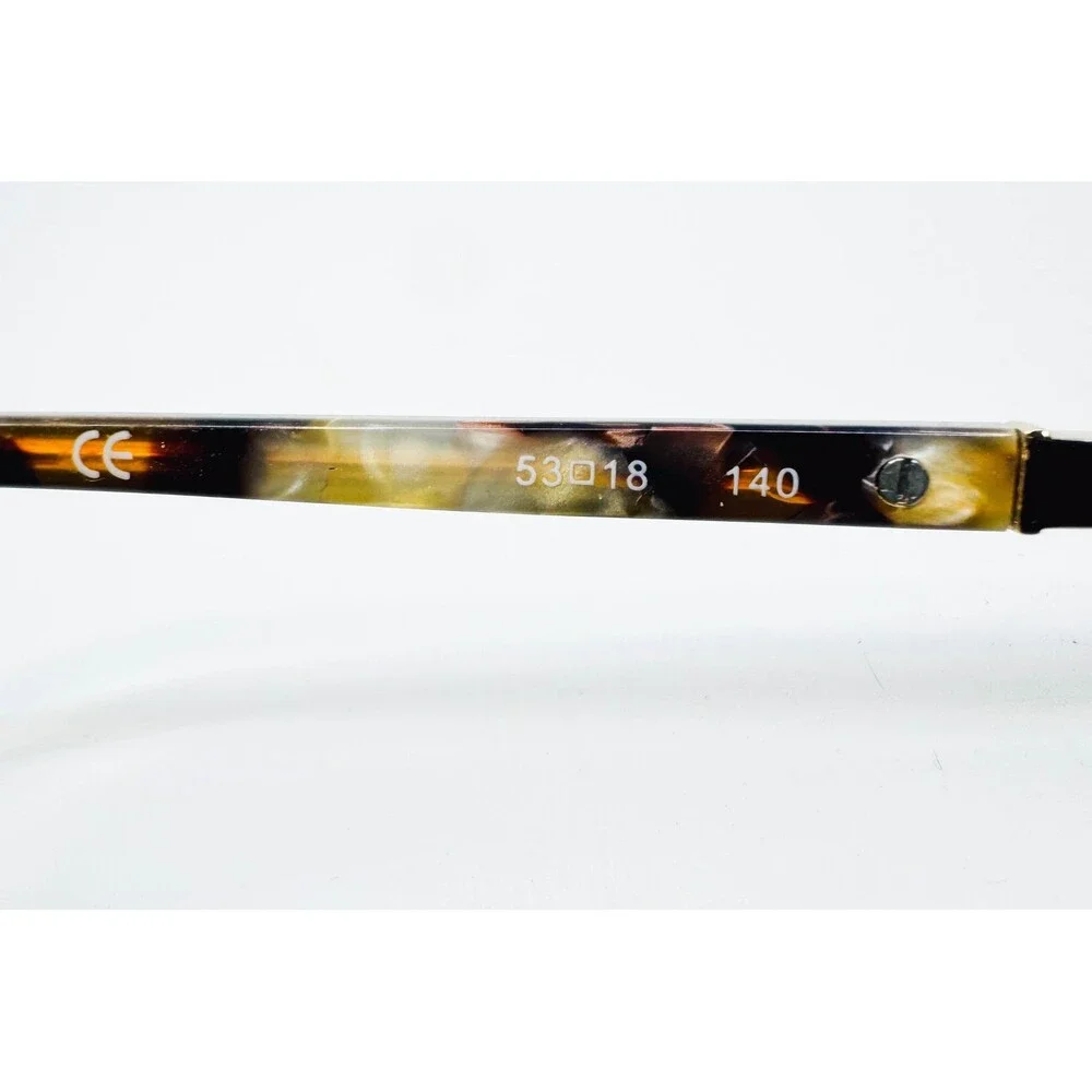 Flower Eyeglasses Womens Black Tortoise 6015 210 Square Frame 53-18-140
